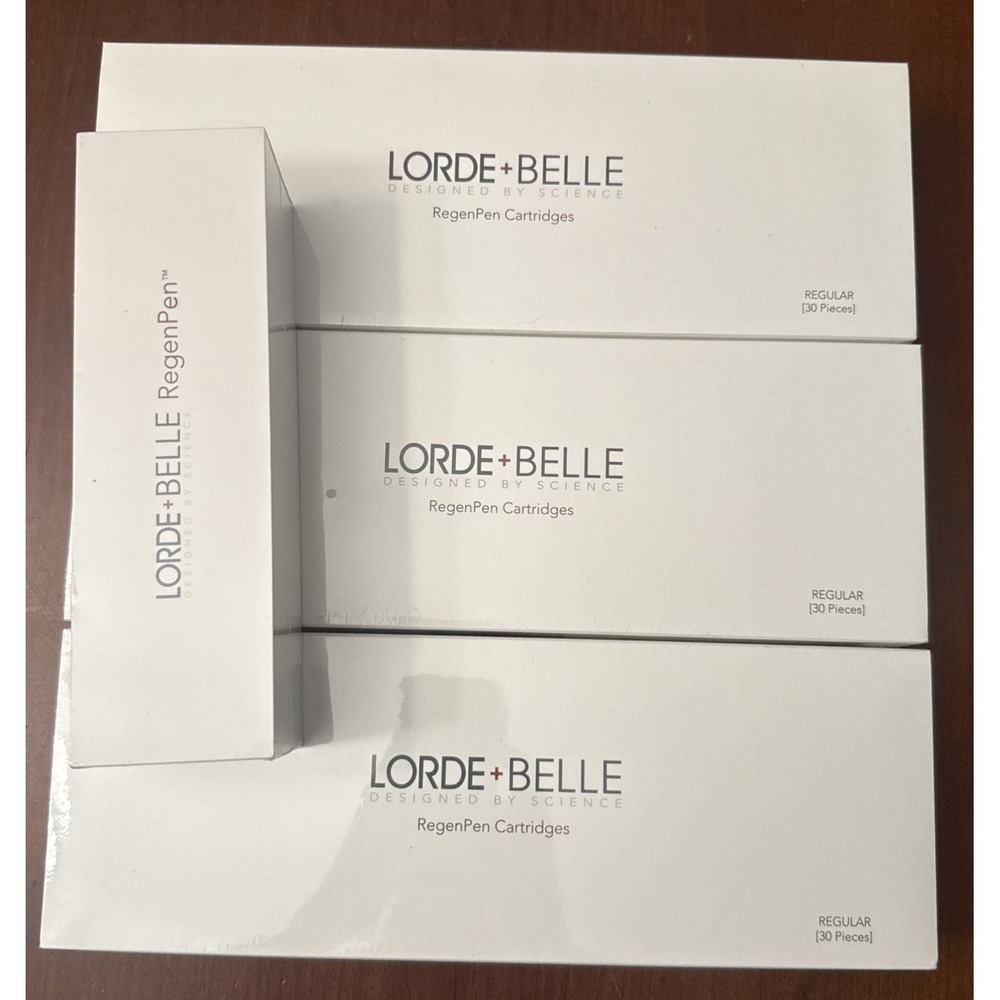 LORDE + BELLE REGENPEN LOT- 1 Pen & Three 30 Pack Daily Cartridge Bundle